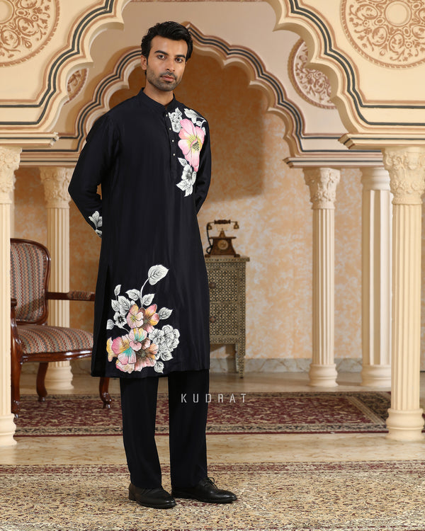 Handpainted Phoolkumar Kurta Set