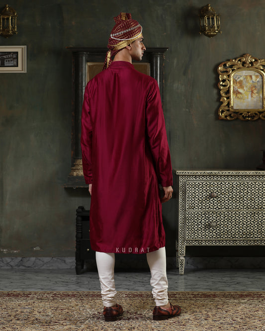 Regal Maroon Kurta Set
