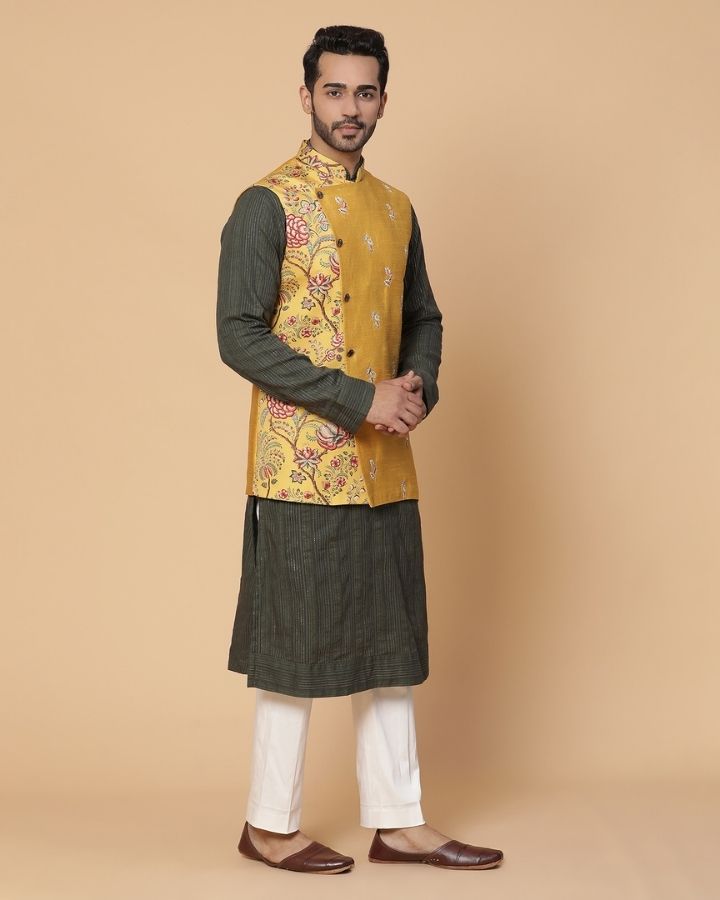 Raghava Kurta Set With Nehru Jacket