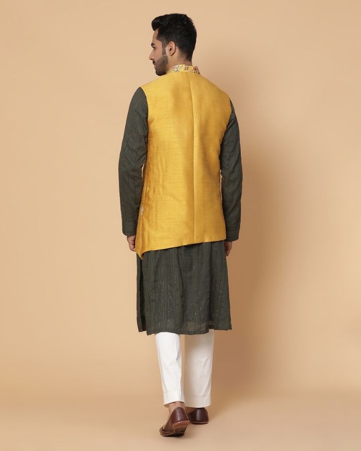 Raghava Kurta Set With Nehru Jacket