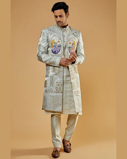 Hemant Handpainted Sherwani