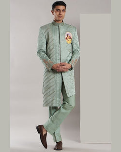 Laila Majnu Handpainted Sherwani Set