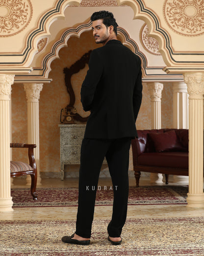 Gold Coins Black Suit Set