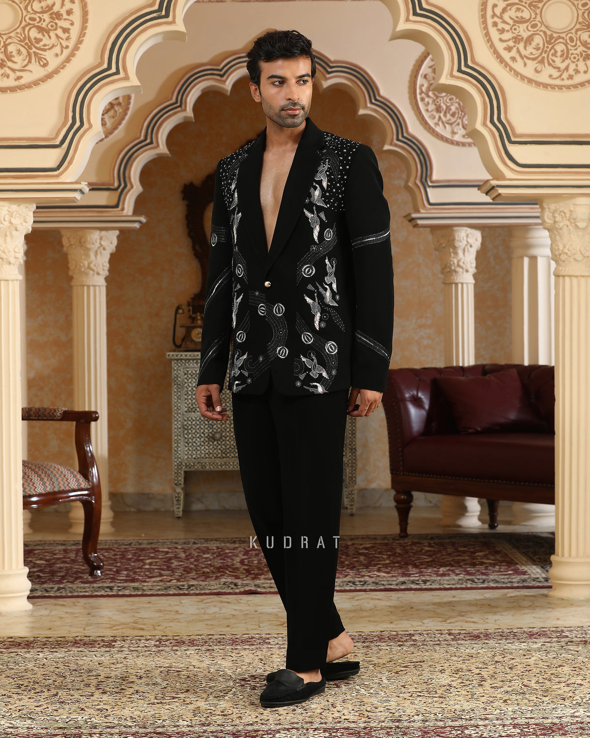 Heaven Embroidered Suit Set
