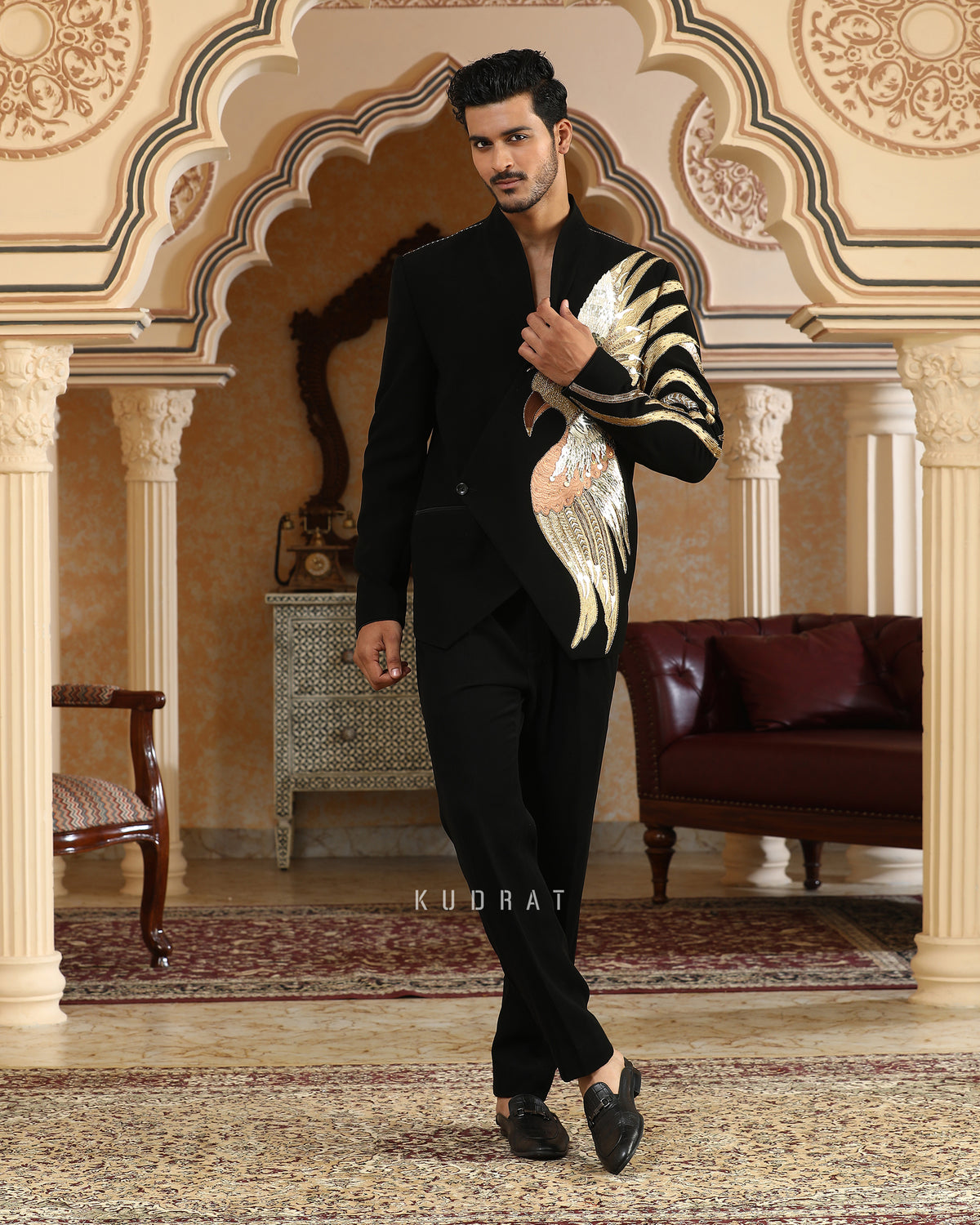 Sworn Eagle Embroidered Suit Set