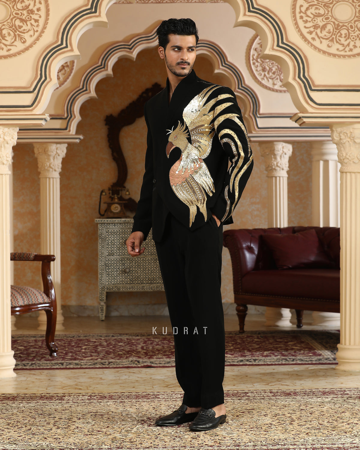 Sworn Eagle Embroidered Suit Set