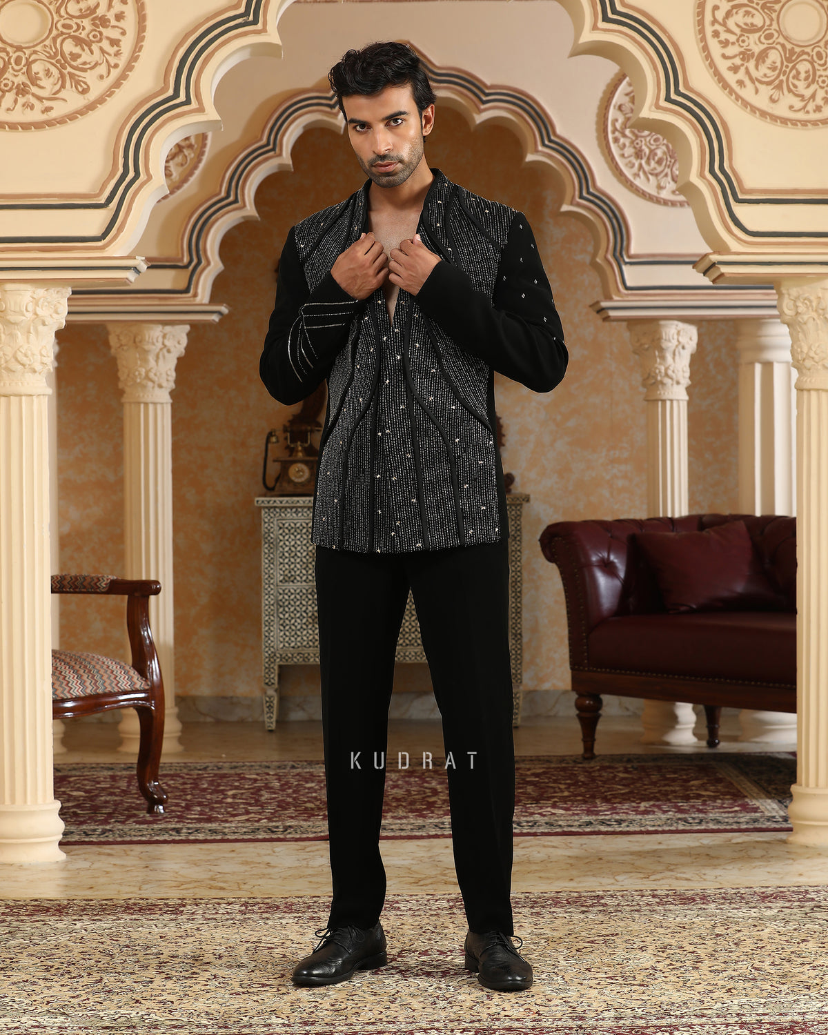 Galactic World Embroidered Suit Set
