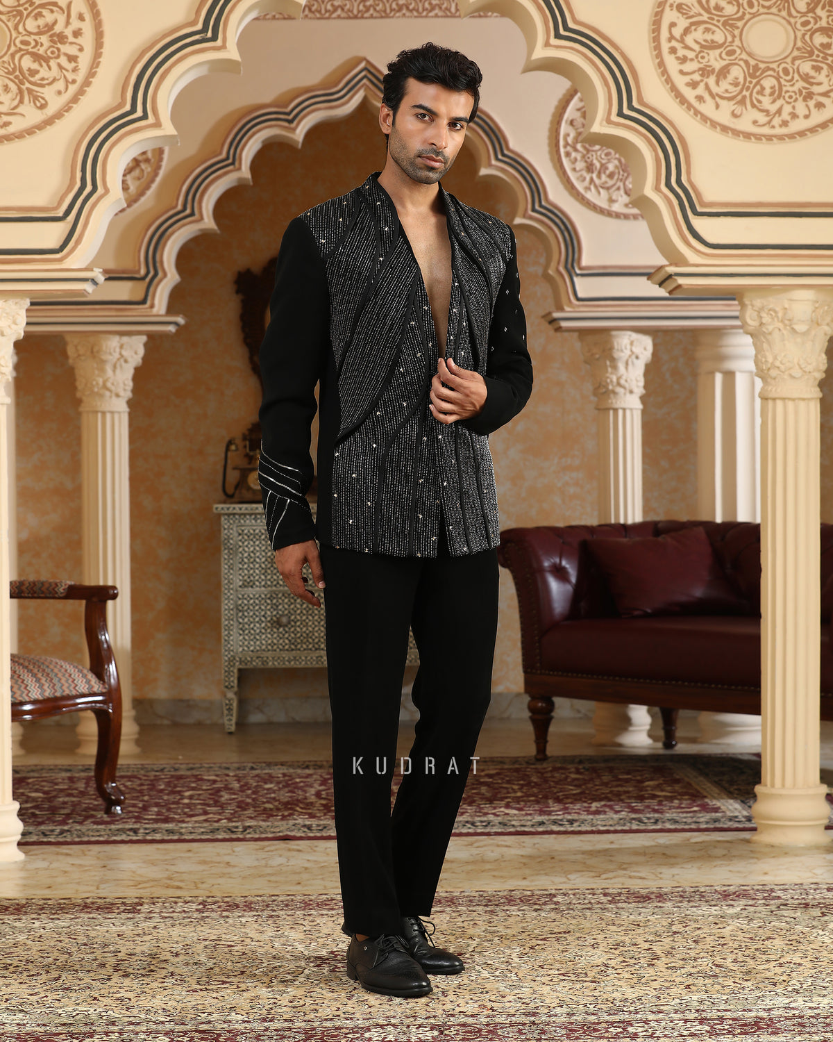 Galactic World Embroidered Suit Set