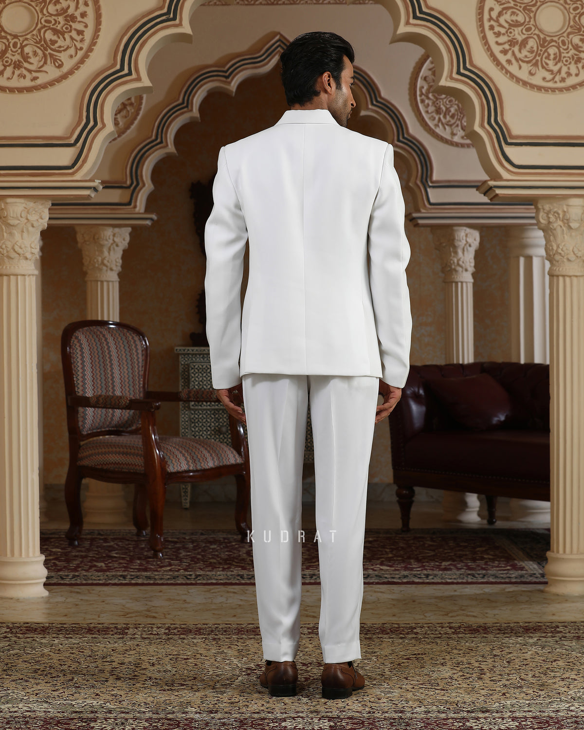 Classic White Italian Suit Set