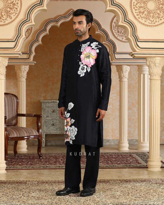 Handpainted Phoolkumar Kurta Set