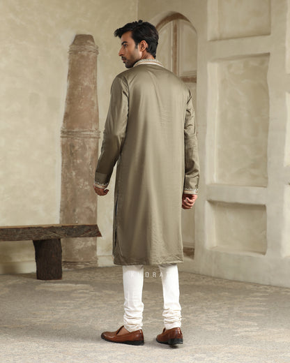 Green Raegal Embroidered Kurta Set