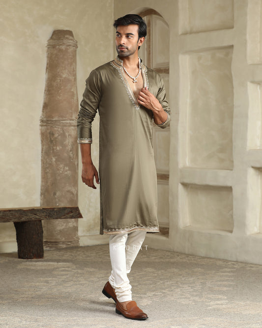Green Raegal Embroidered Kurta Set