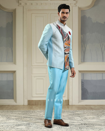 Parvat Handpainted Embroidered Bandhgala