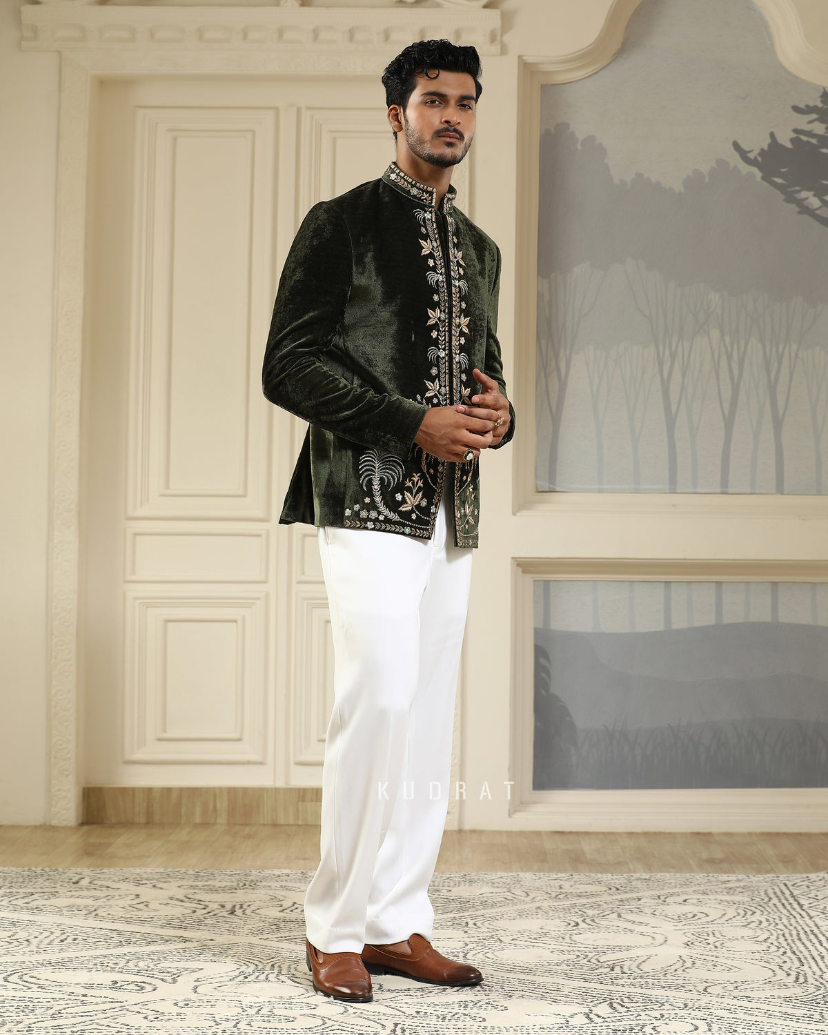 Shahi Baagh Bandhgala set