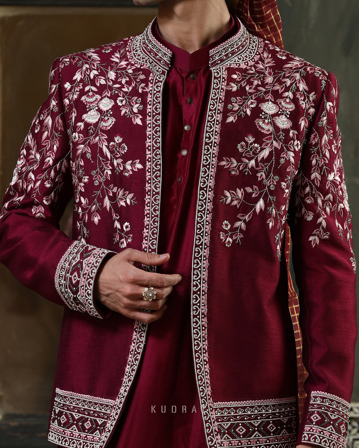 Shaakh anaati open jacket set