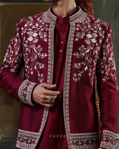 Shaakh anaati open jacket set