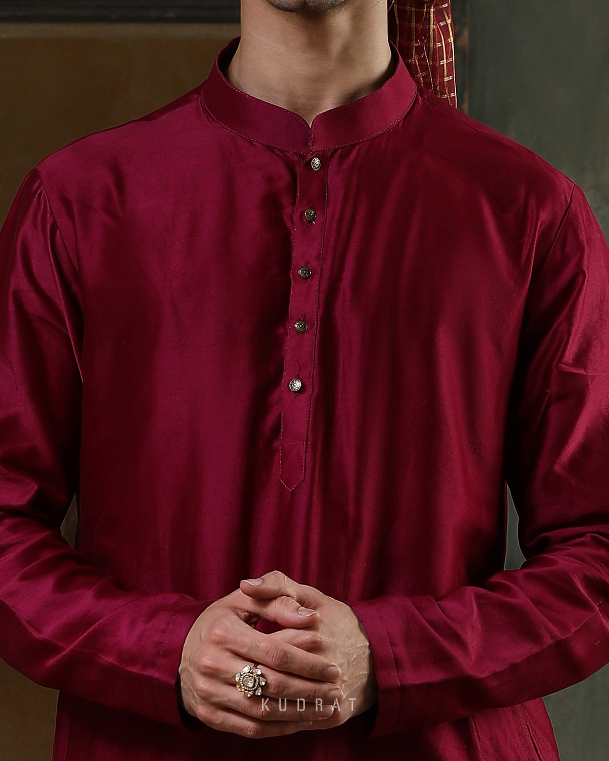 Regal Maroon Kurta Set