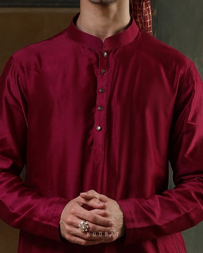 Regal Maroon Kurta Set