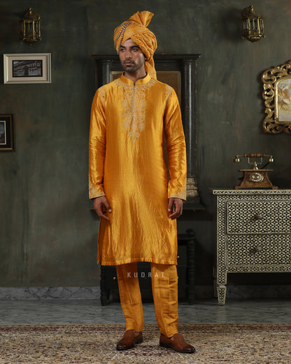 Ochre Dori Rajkumar Kurta Set