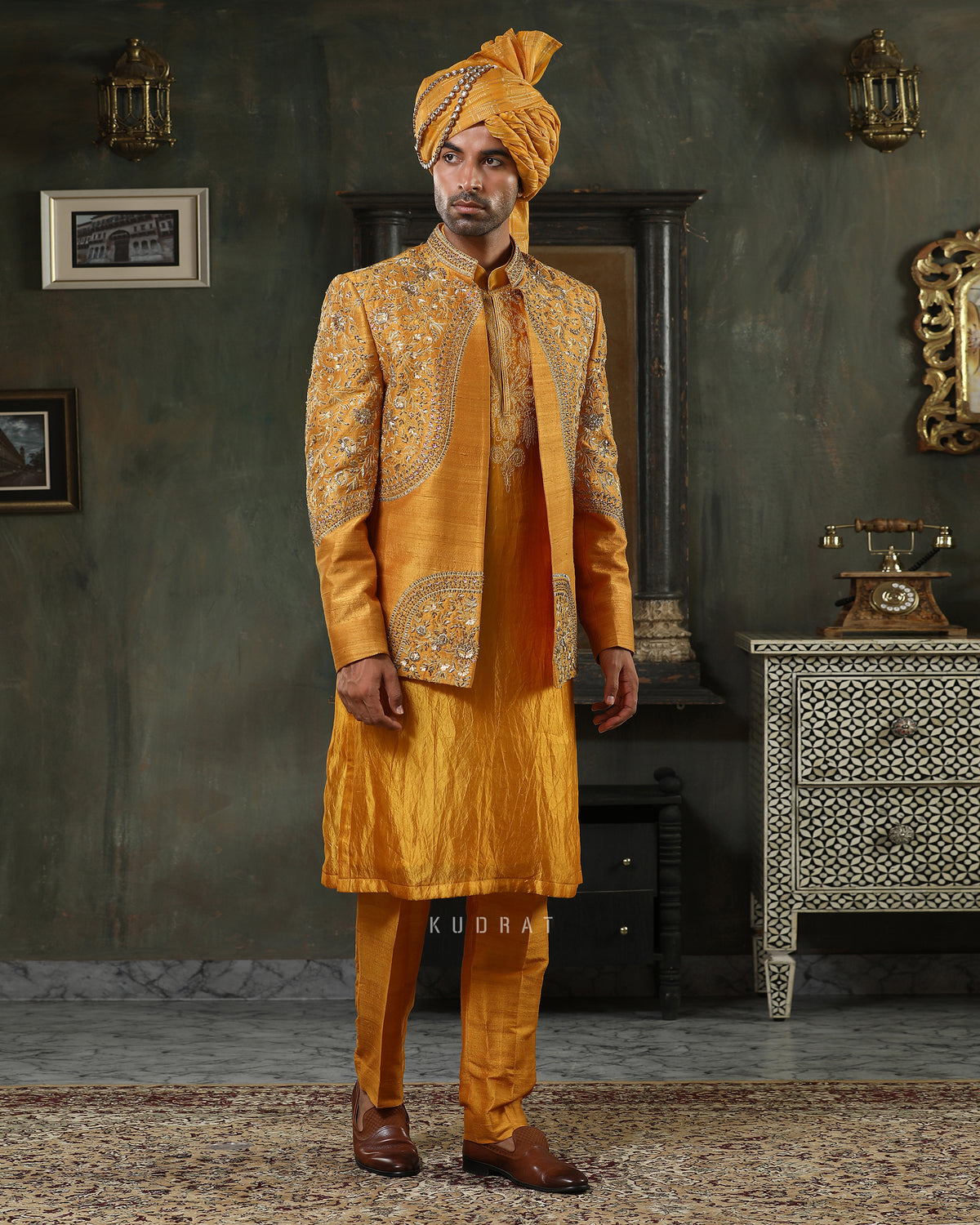 Ochre Rajgul Upem Jacket Set
