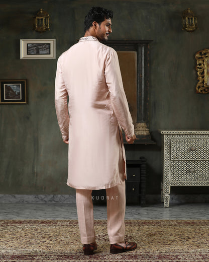 Rose Sheesh Embroidered Kurta Set