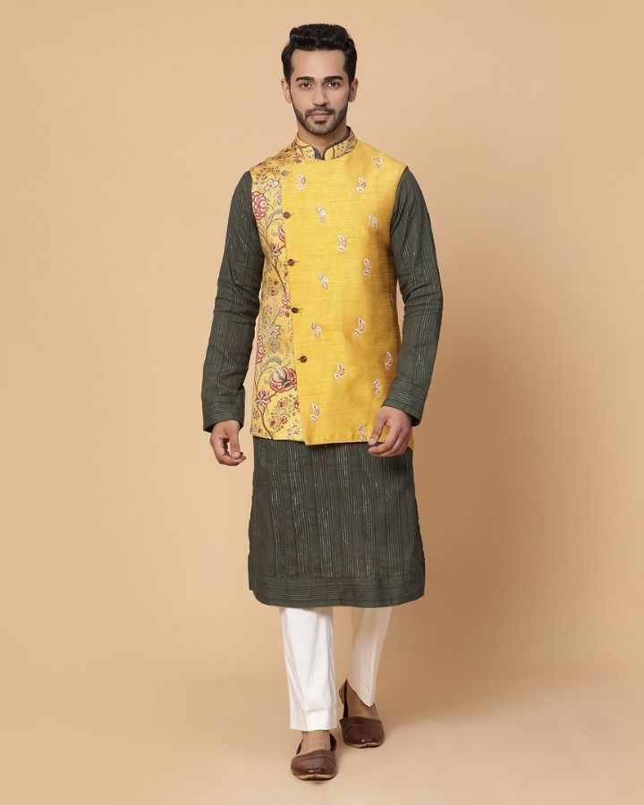 Raghava Kurta Set With Nehru Jacket