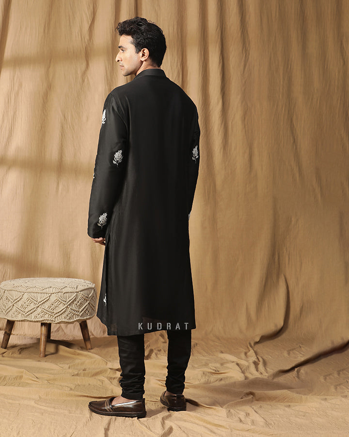 Midnight Bloom Kurta Set