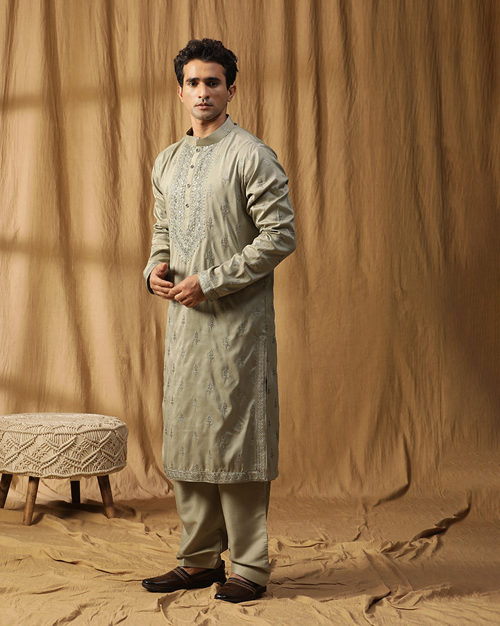 Rajat Embroidered Kurta Set