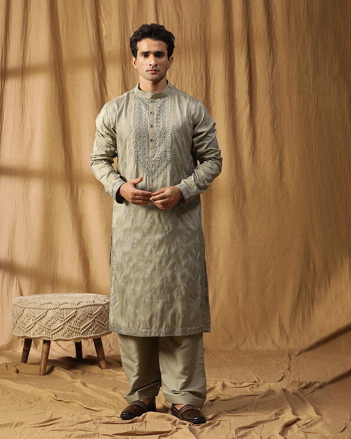 Rajat Embroidered Kurta Set