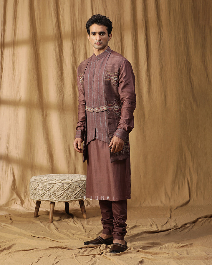Brown River Kurta Set