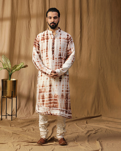 Rust Heritage Nehru Jacket Set
