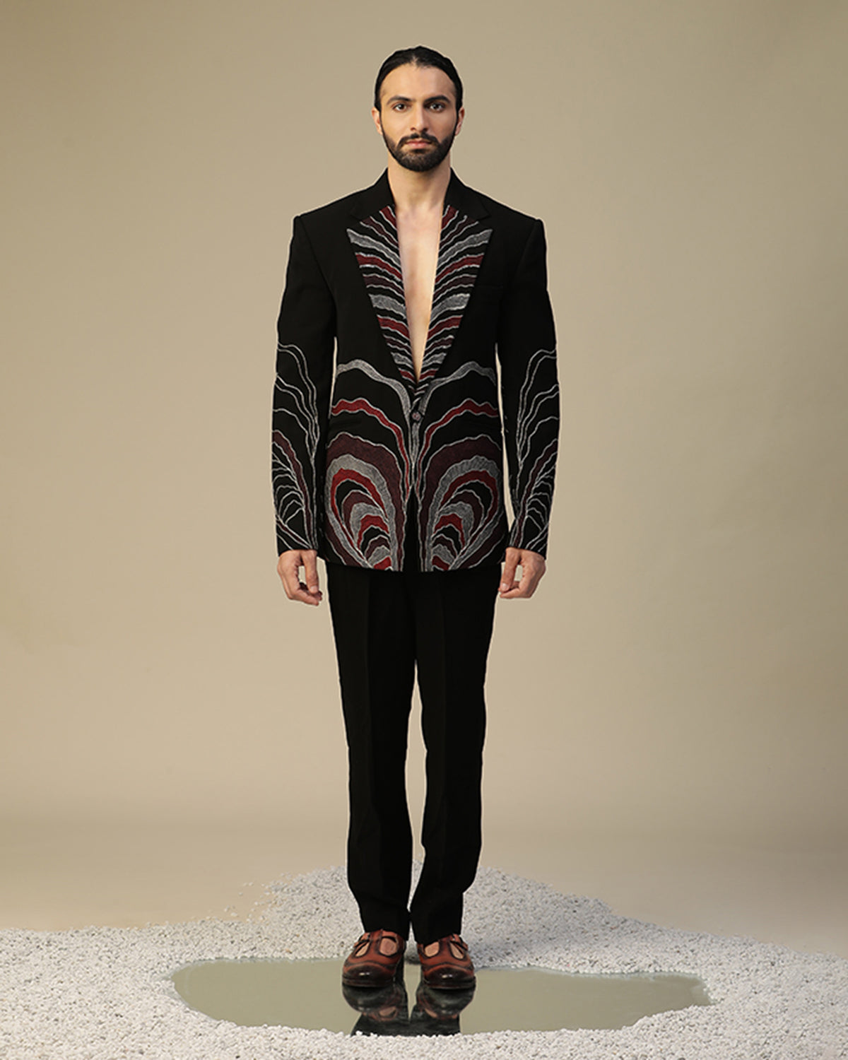 Mani Embroidered Suit Set