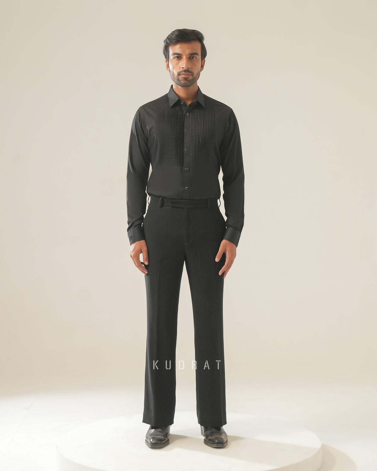 Pintex Black Shirt