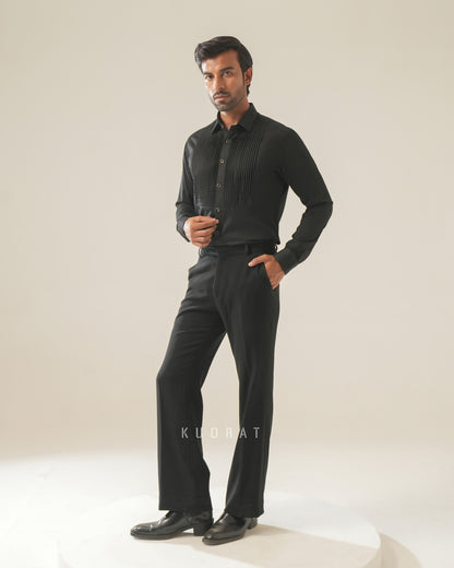 Pintex Black Shirt