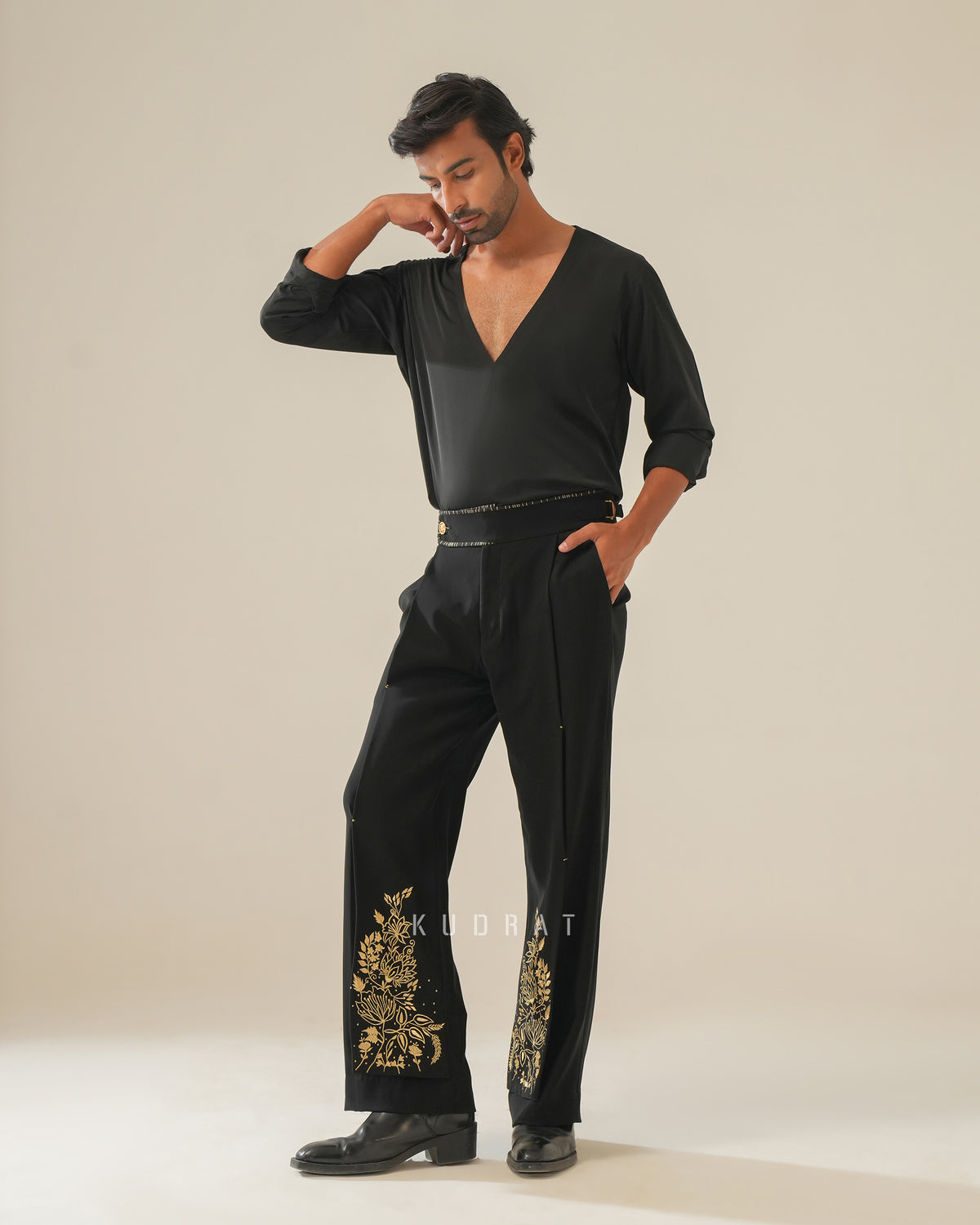 Octo Embroidered Pants