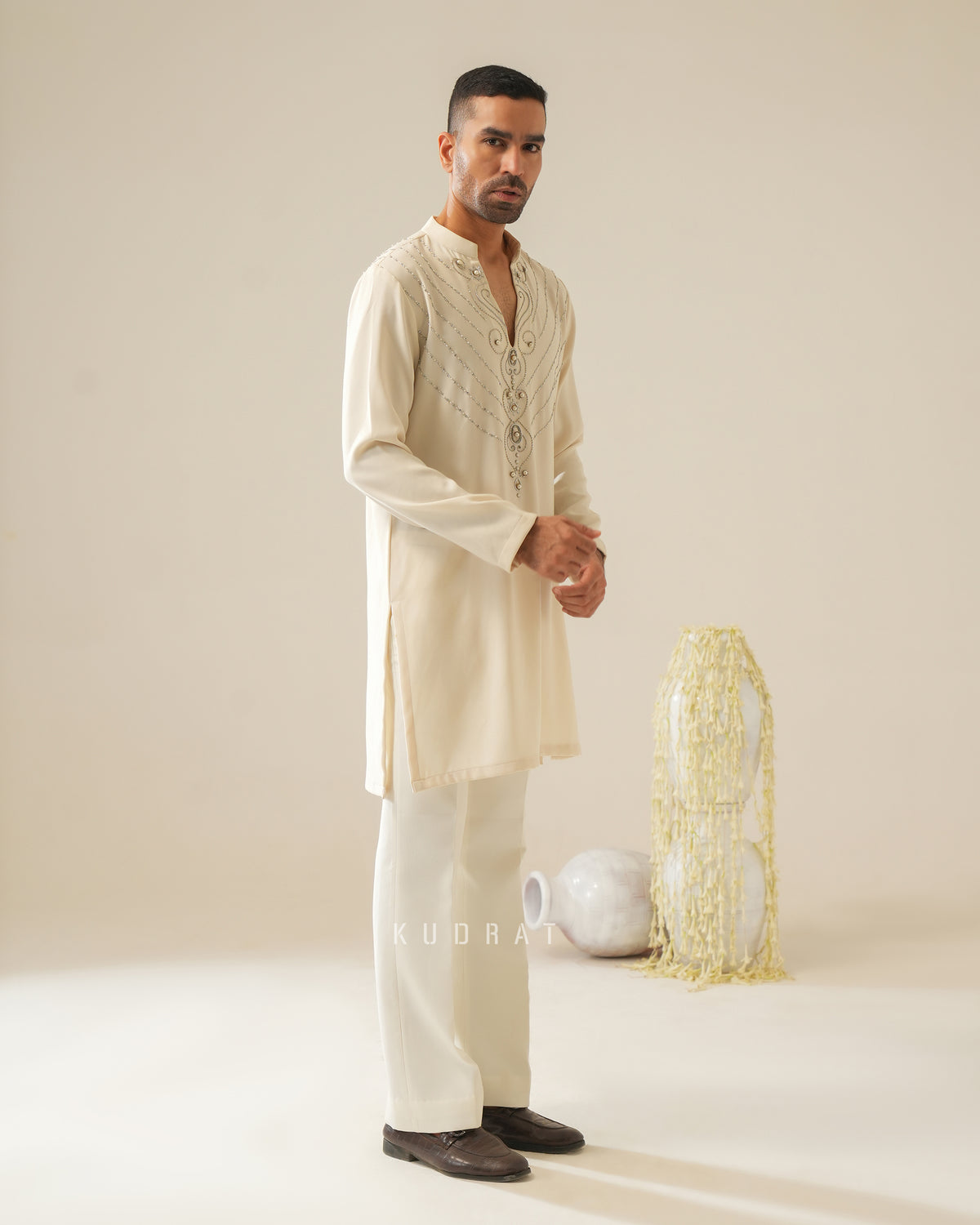 Vishnu Pearl Kurta Set