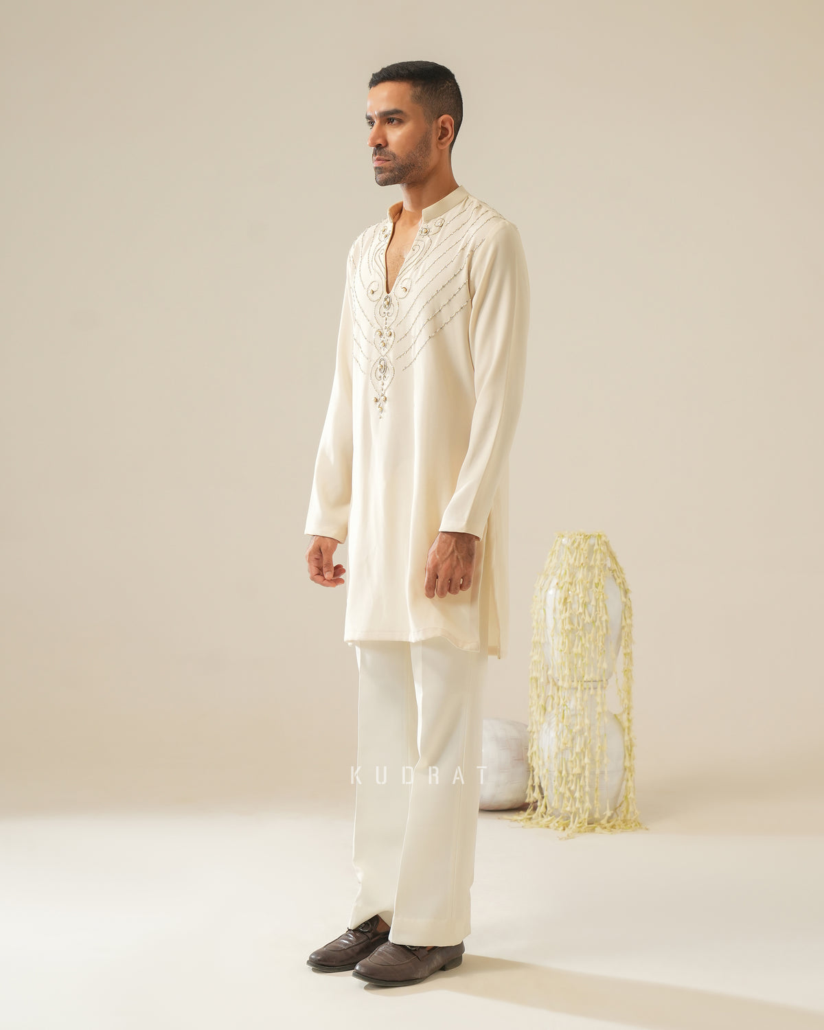 Vishnu Pearl Kurta Set