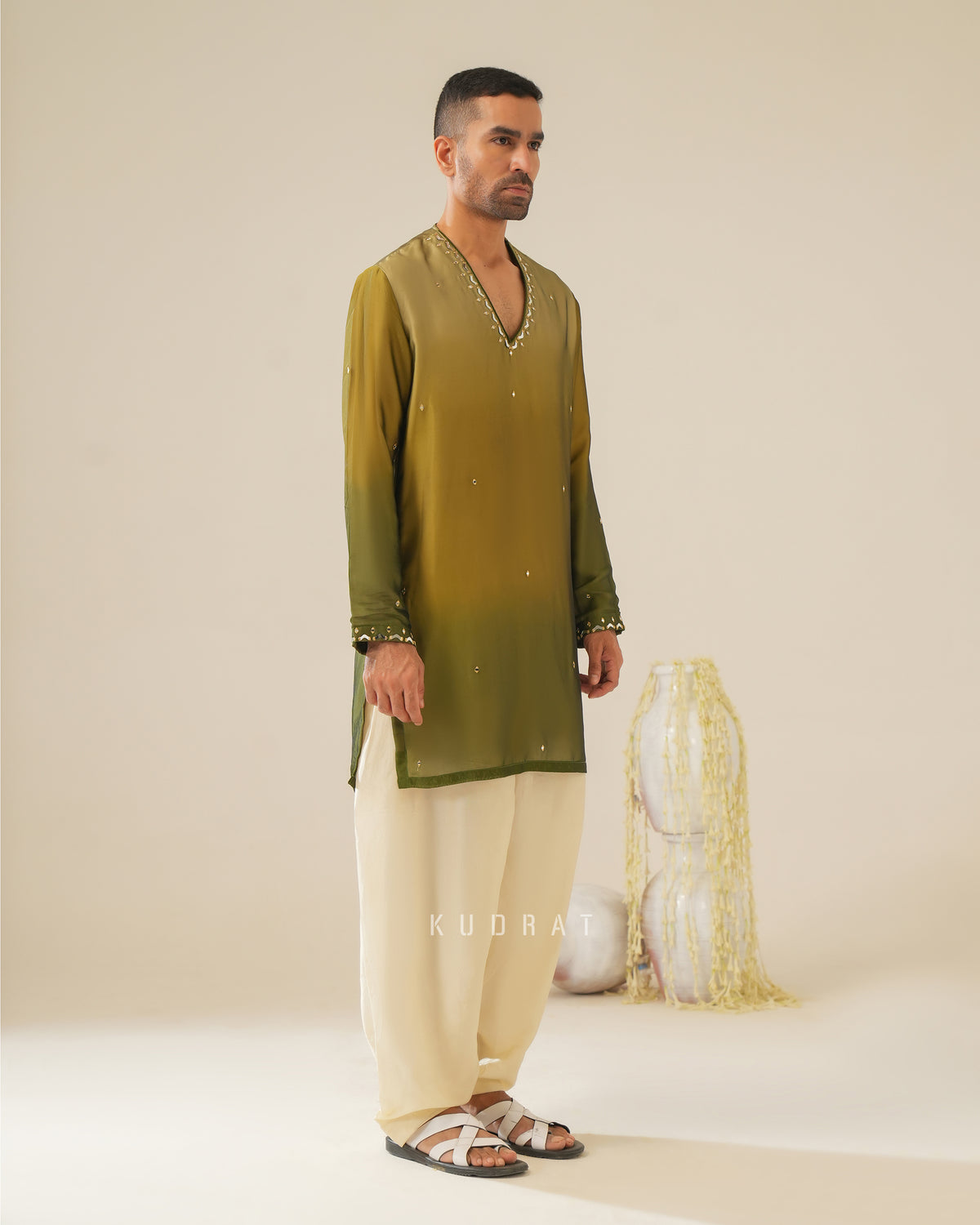 Olive Royale Kurta Set