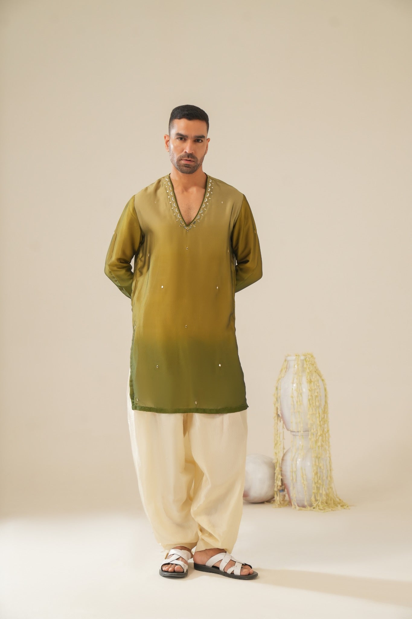 Olive Royale Kurta Set