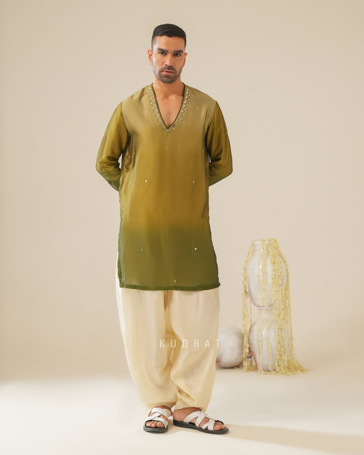 Olive Royale Kurta Set