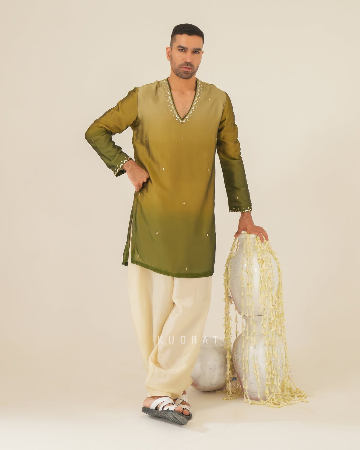 Olive Royale Kurta Set