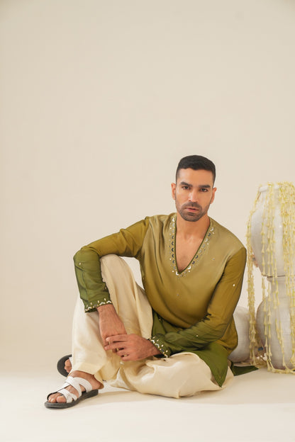 Olive Royale Kurta Set