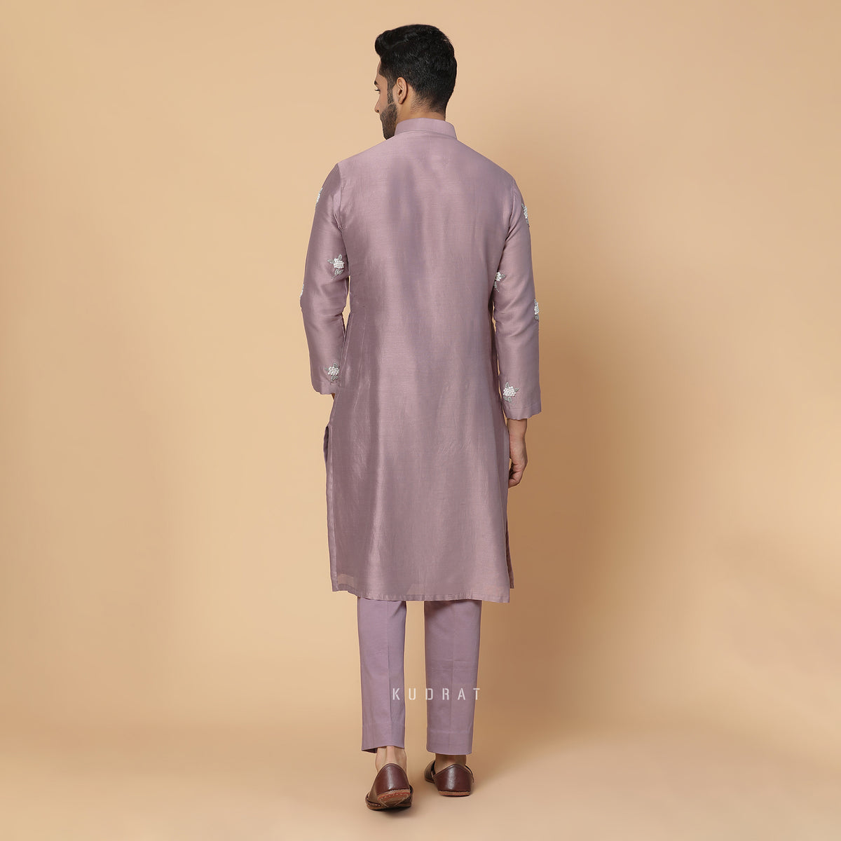 Lavender Bloom Kurta Set