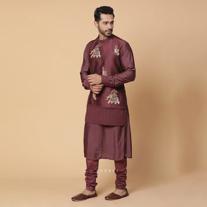 Surkh Airawat Kurta Set