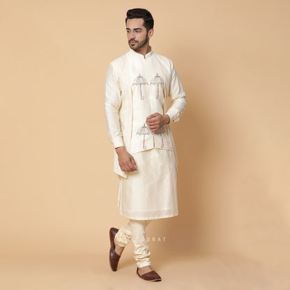 Ivory Umbrella Kurta Set