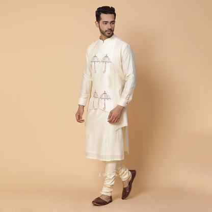 Ivory Umbrella Kurta Set