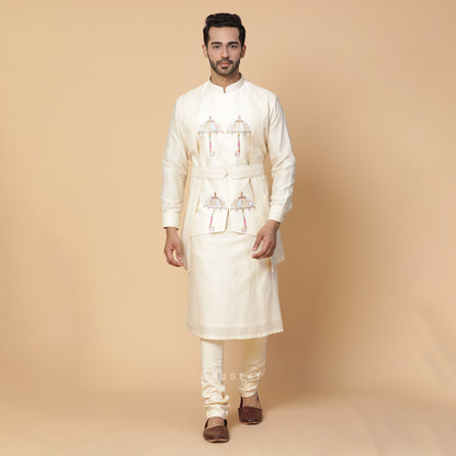 Ivory Umbrella Kurta Set