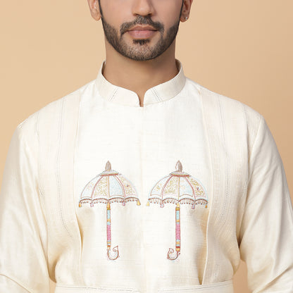 Ivory Umbrella Kurta Set