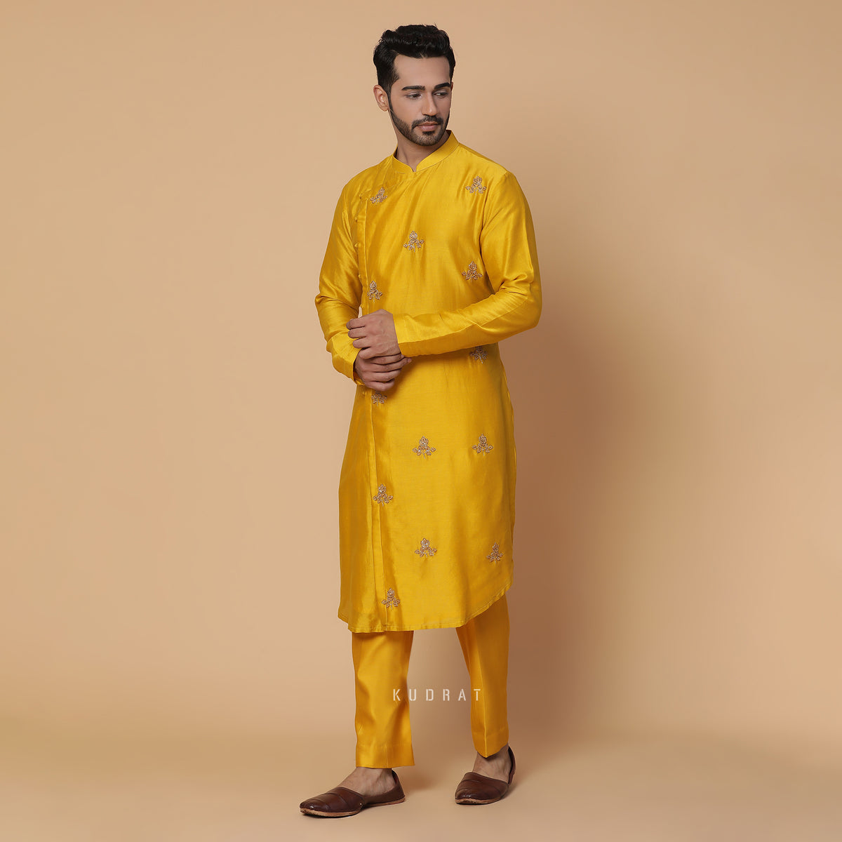 Mustard Teer Kurta Set