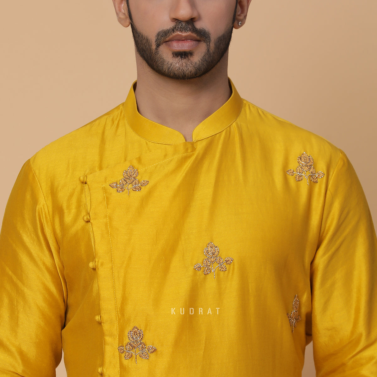 Mustard Teer Kurta Set